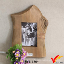 Natural Wood Decoration Paper Photo Frame Table Stand
